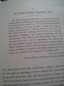 eyre affair - first page